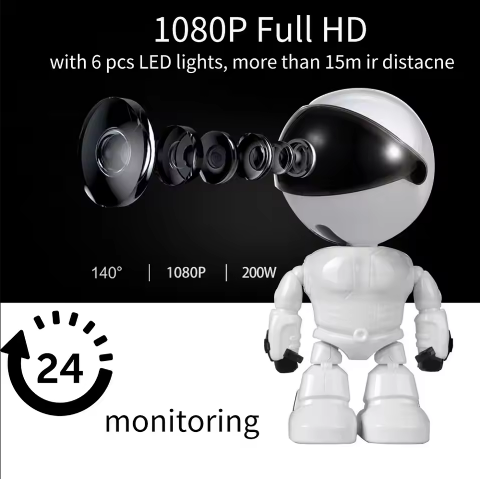 Baby Nursery Camera - กล้องวงจรปิดอัจฉริยะ WiFi IP ความละเอียด 1080P HD