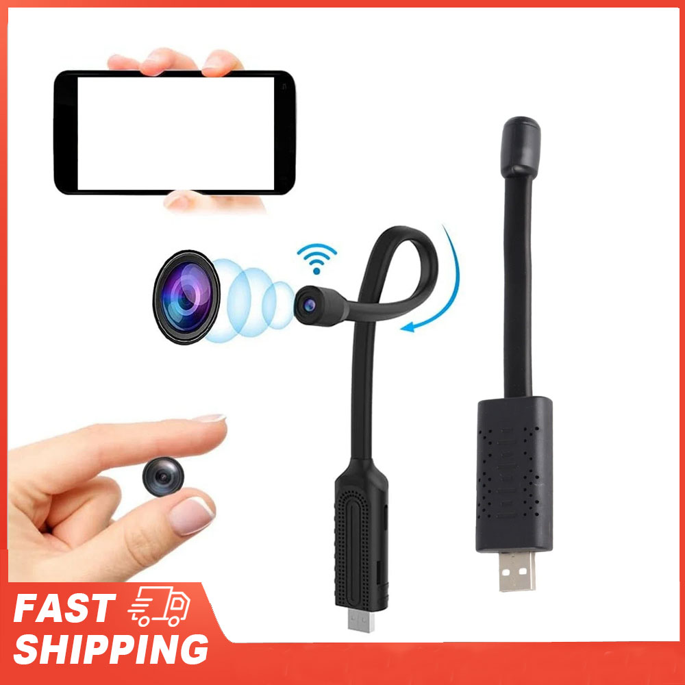 Baby Nursery Camera - กล้องรักษาความปลอดภัย USB WiFi 1080P HD กล้องมินิไร้สายพร้อมการตรวจจับความเคลื่อนไหว/การมองเห็นตอนกลางคืนสำหรับบ้านรถเบบี้มอนิเตอร์ในร่ม