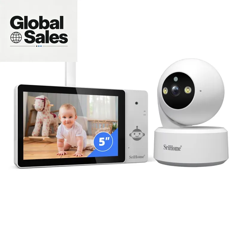 Baby Nursery Camera - หน้าจอสัมผัส HD ขนาด 5 นิ้ว พร้อมกล้อง