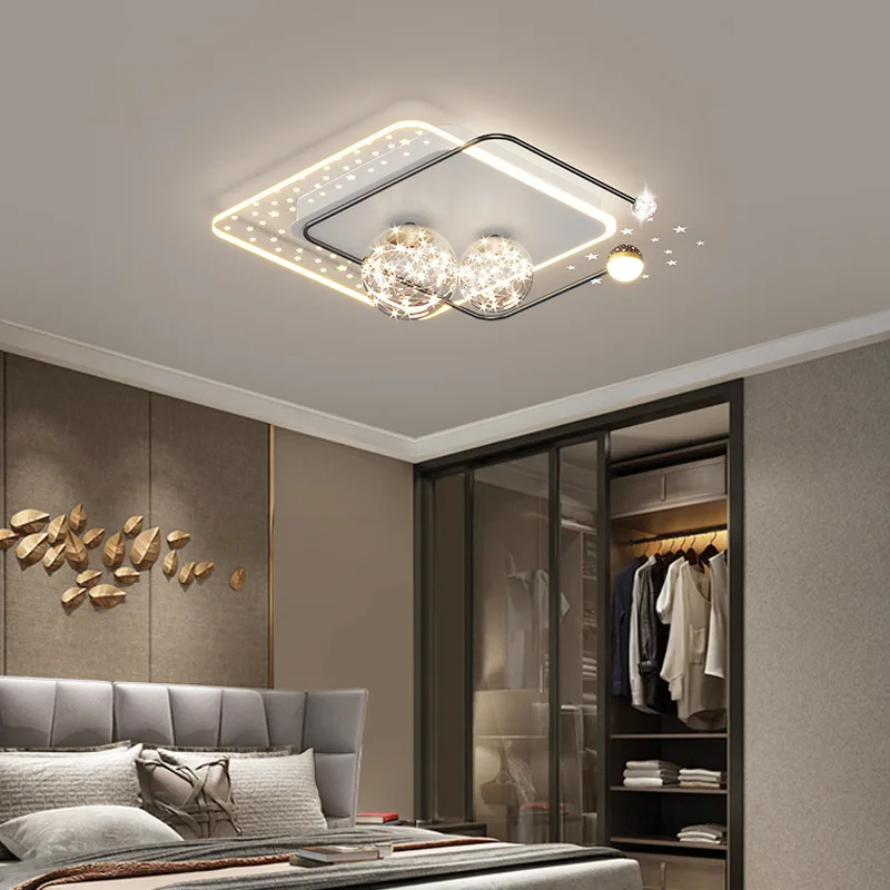 Baby Nursery Light Fixture - โคมไฟเพดานเด็ก ดีไซน์ท้องฟ้าเต็มดาวแบบนอร์ดิก ปี 2025 ปรับความสว่างได้ เหมาะสำหรับห้องนอนเด็ก