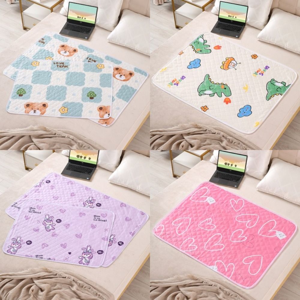 Baby Mattress Waterproof - กันน้ําล้างทําความสะอาดได้ที่นอนปัสสาวะสําหรับทารกเด็กวัยหัดเดินน่ารักการ์ตูนเตียง Protector ผ้าอ้อมผ้าปูที่นอนปัสสาวะผ้า Breathable