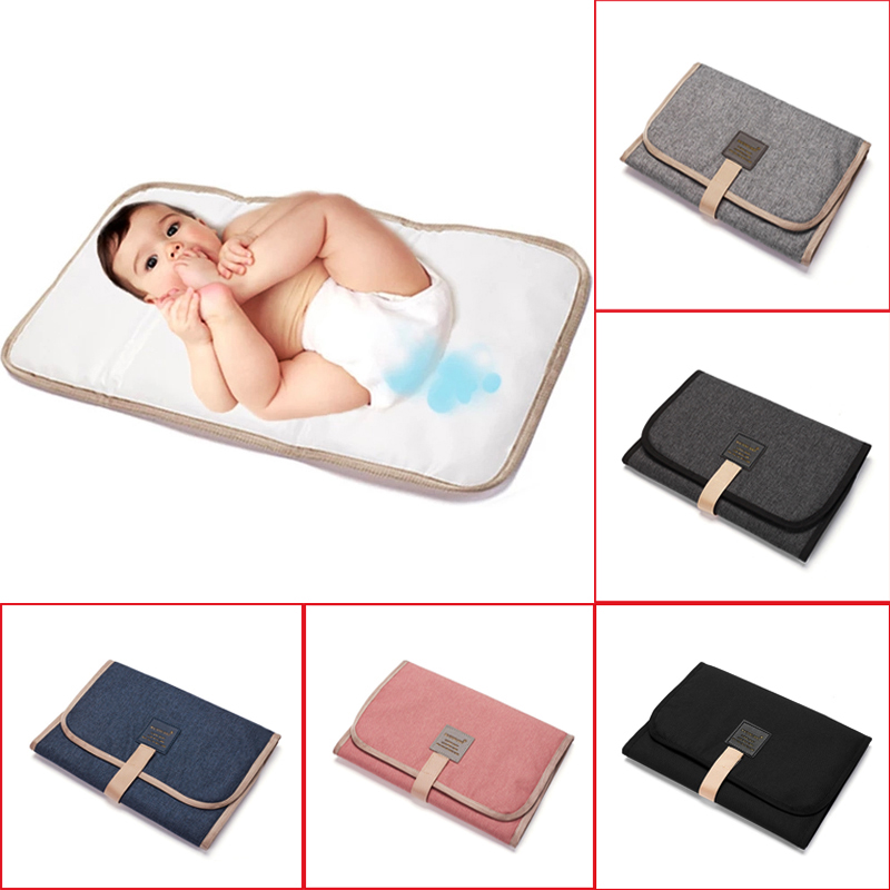 Baby Mattress Waterproof - กันน้ําผ้าอ้อมเด็กเปลี่ยนเสื่อพับทารกแรกเกิดที่นอน Pad แบบพกพาเด็กเปลี่ยนตาราง Oxford ผ้าอ้อมเด็กแผ่น