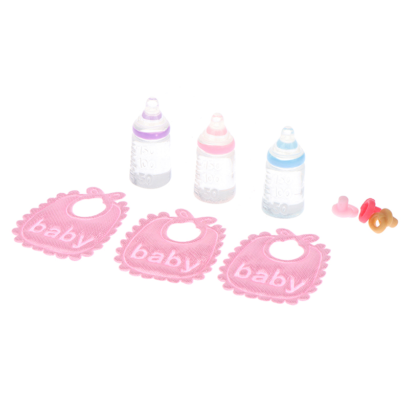 Miniature เด็กขวด Pacifier Bib - Baby Nursery Kit บทวิจารณ์และราคา