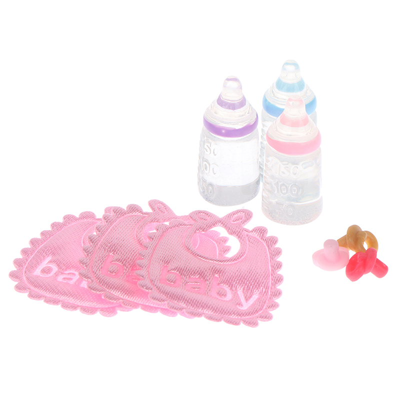 Miniature เด็กขวด Pacifier Bib - Baby Nursery Kit บทวิจารณ์และราคา