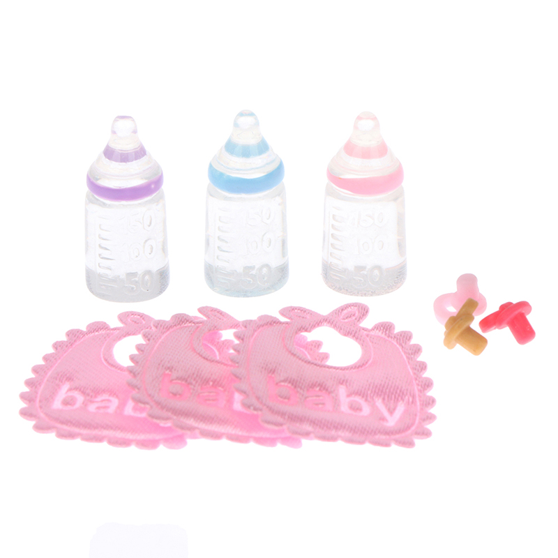 Miniature เด็กขวด Pacifier Bib - Baby Nursery Kit บทวิจารณ์และราคา