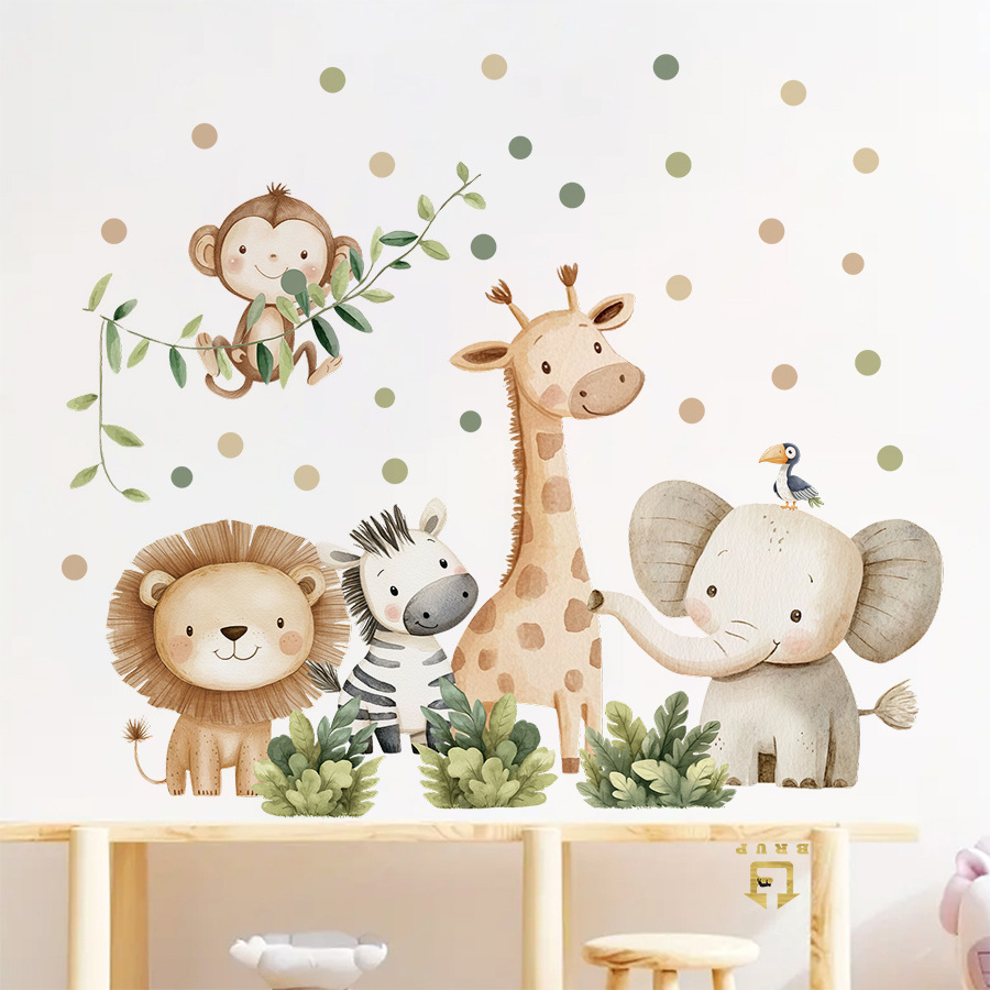 Boho สัตว์ป่าสติ๊กเกอร์ติดผนัง - Baby Nursery Needs บทวิจารณ์และราคา