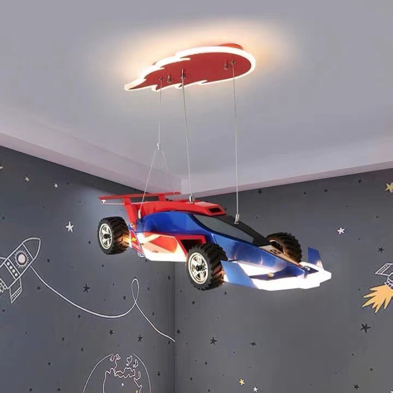 โคมไฟระย้ารูปรถแข่งสำหรับห้องเ - Baby Nursery Chandelier บทวิจารณ์และราคา