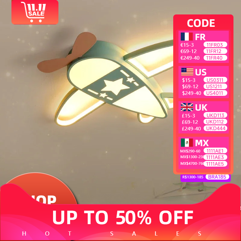 เครื่องบินที่ทันสมัยไฟ LED โคม - Baby Nursery Light Fixture บทวิจารณ์และราคา