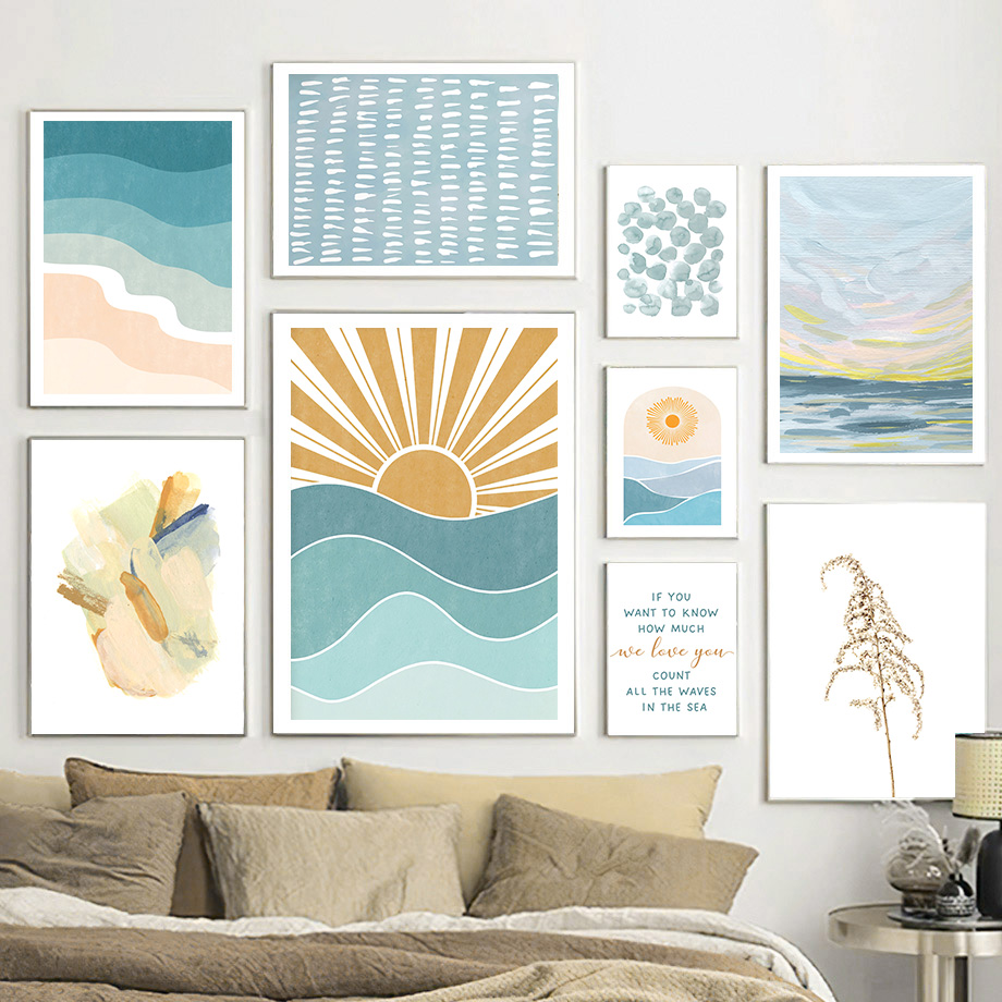 ซันไรส์ ซันเซ็ท บีช โอเชียน คิ - Baby Nursery Quotes Wall Art บทวิจารณ์และราคา