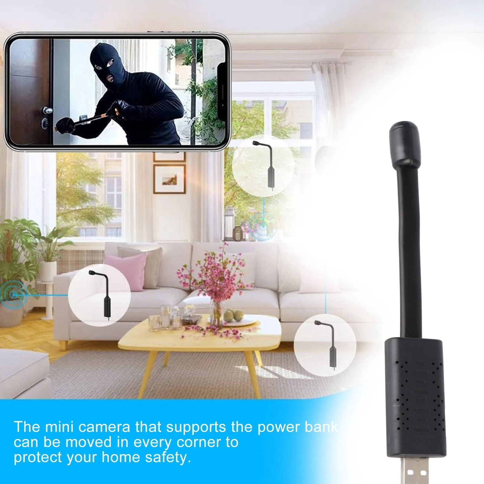 กล้องรักษาความปลอดภัย USB WiFi - Baby Nursery Camera บทวิจารณ์และราคา