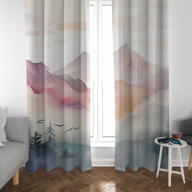 ม่านป่าภูเขา ม่านห้องนอนเด็ก ม - Baby Nursery Curtains บทวิจารณ์และราคา