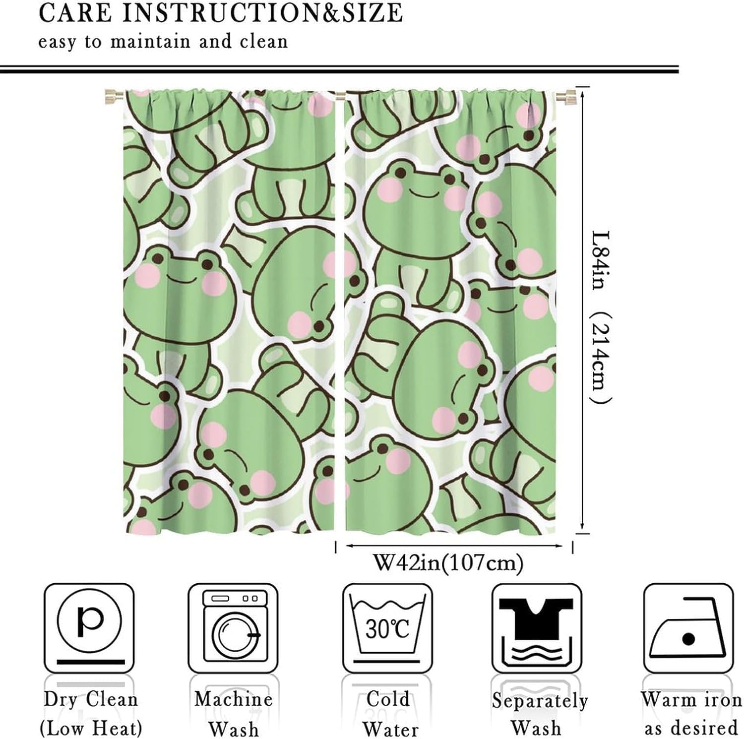 ม่านลายกบสีเขียวน่ารักสำหรับห้ - Baby Nursery Curtains บทวิจารณ์และราคา