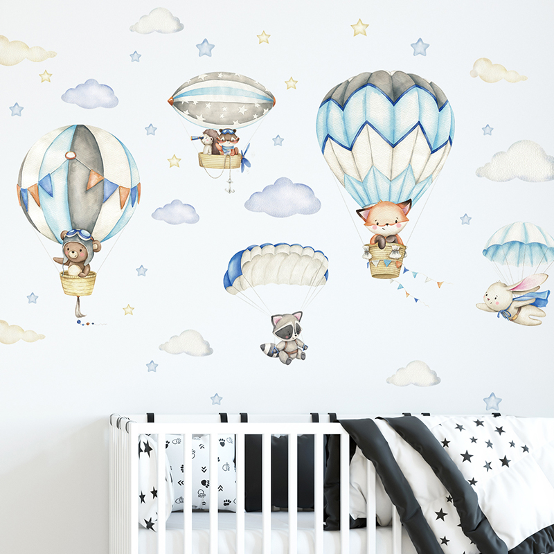 การ์ตูนสัตว์น่ารัก Hot Air บอล - Baby Nursery Items บทวิจารณ์และราคา