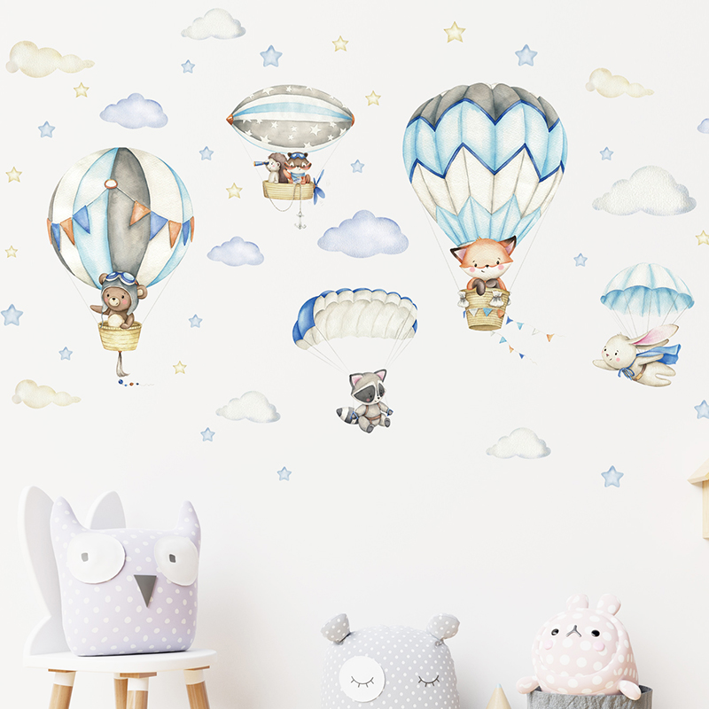การ์ตูนสัตว์น่ารัก Hot Air บอล - Baby Nursery Items บทวิจารณ์และราคา