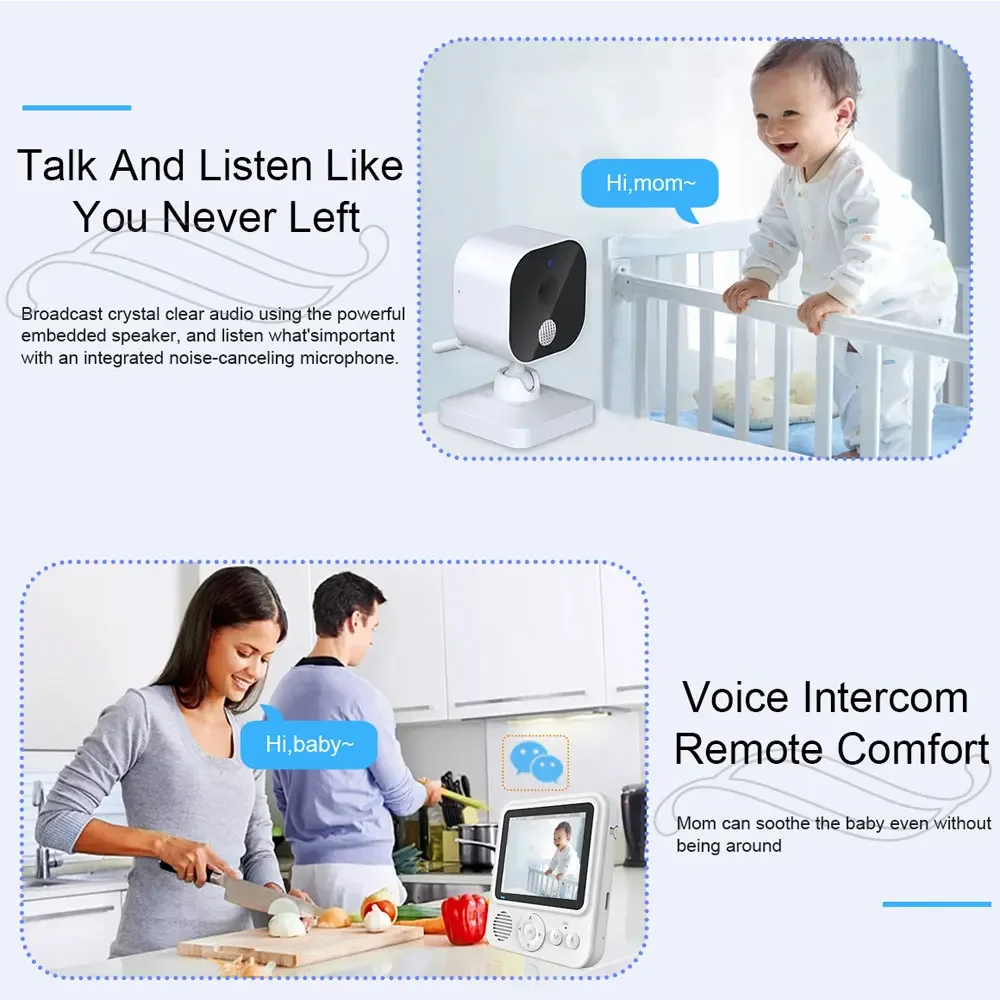 จอภาพวิดีโอสำหรับเด็ก 2.8 นิ้ว - Baby Nursery Camera บทวิจารณ์และราคา