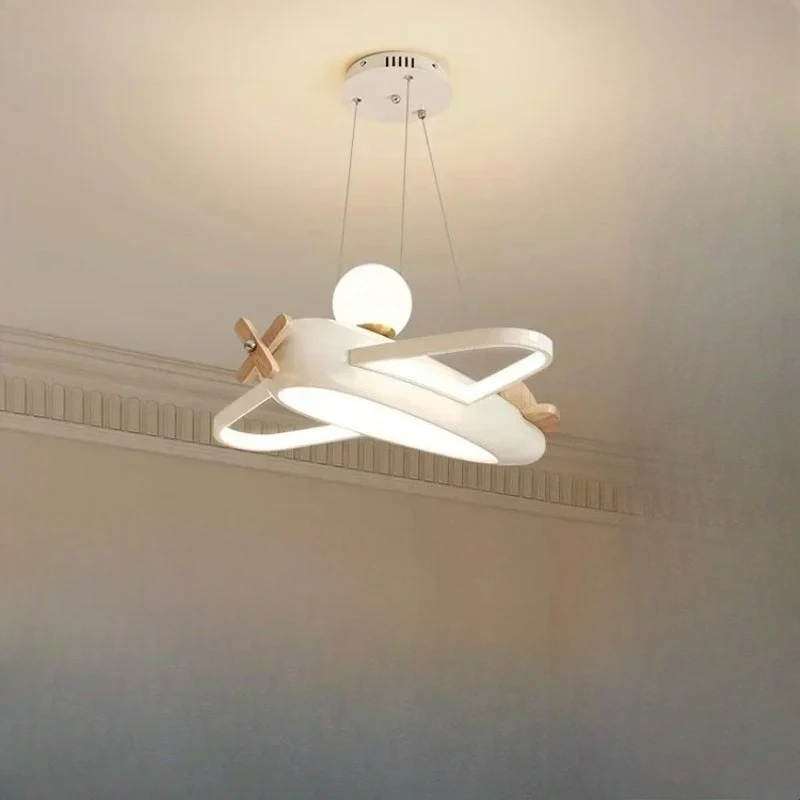 โคมไฟรูปเครื่องบินสไตล์นอร์ดิก - Baby Nursery Chandelier บทวิจารณ์และราคา