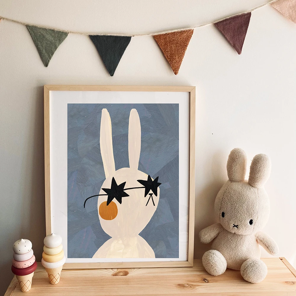 ภาพพิมพ์บนผ้าใบลายการ์ตูนกระต่ - Baby Nursery Quotes Wall Art บทวิจารณ์และราคา