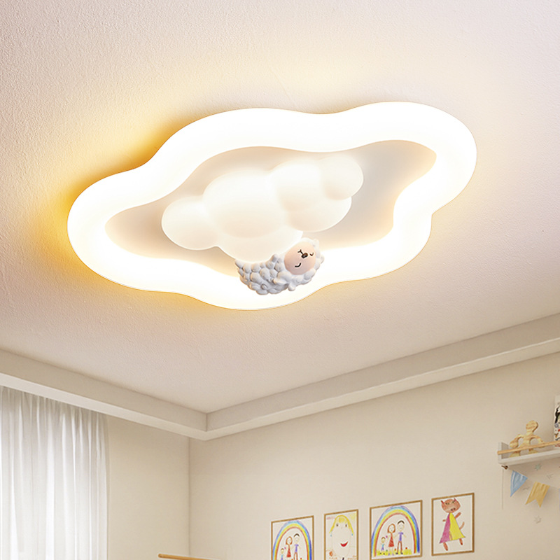โคมไฟเพดานครีมมี่คลาวด์สไตล์ฝร - Baby Nursery Light Fixture บทวิจารณ์และราคา