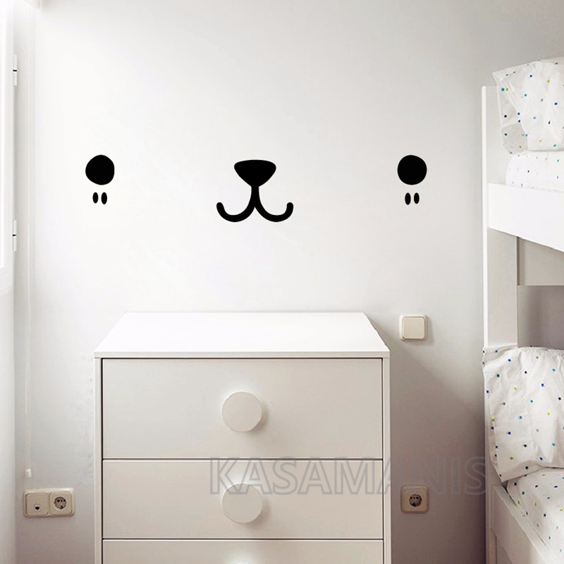 น่ารัก Kawaii Face Wall Art De - Baby Nursery Needs บทวิจารณ์และราคา