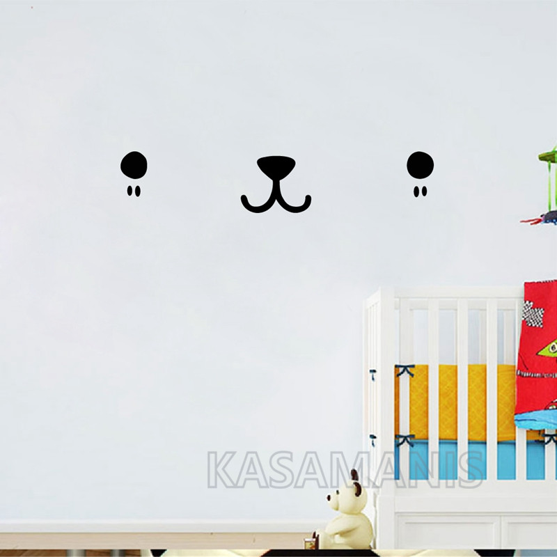 น่ารัก Kawaii Face Wall Art De - Baby Nursery Needs บทวิจารณ์และราคา