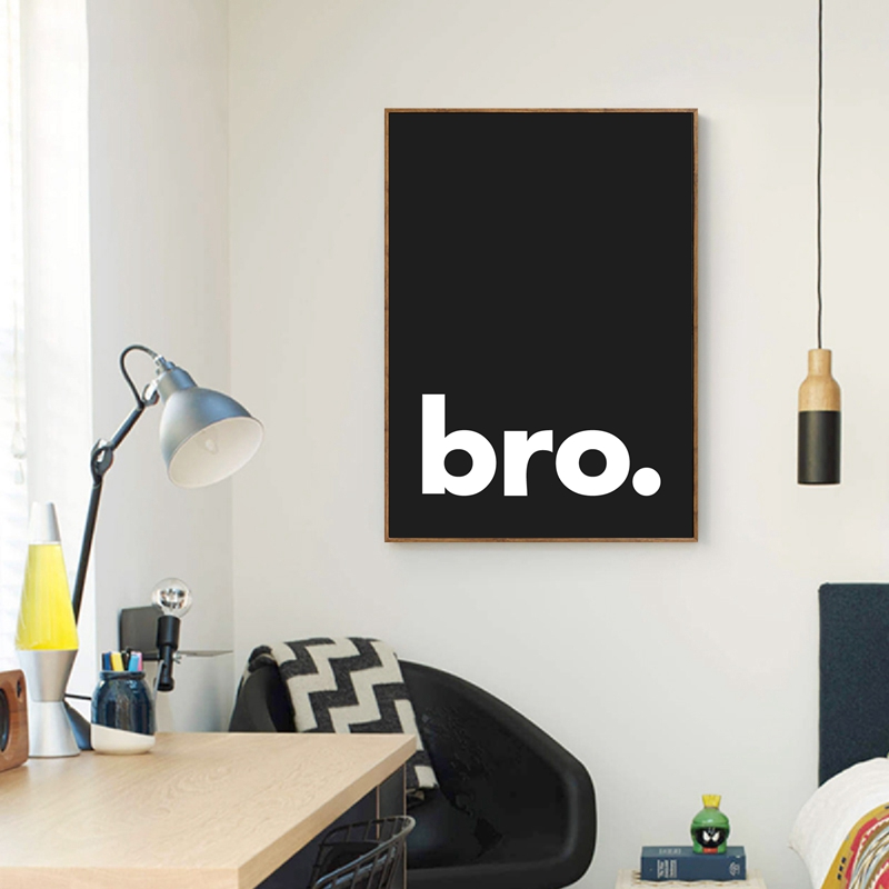 Bro. พิมพ์ Minimalist วิชาการพ - Baby Nursery Quotes Wall Art บทวิจารณ์และราคา