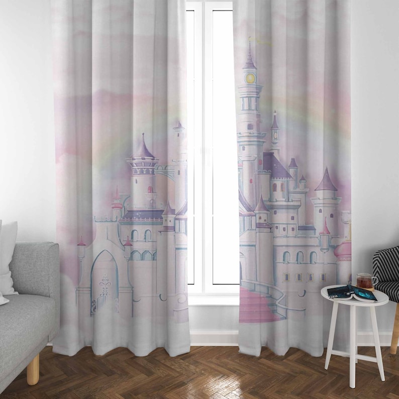 ผ้าม่านปราสาทเจ้าหญิง ผ้าม่านห - Baby Nursery Curtains บทวิจารณ์และราคา