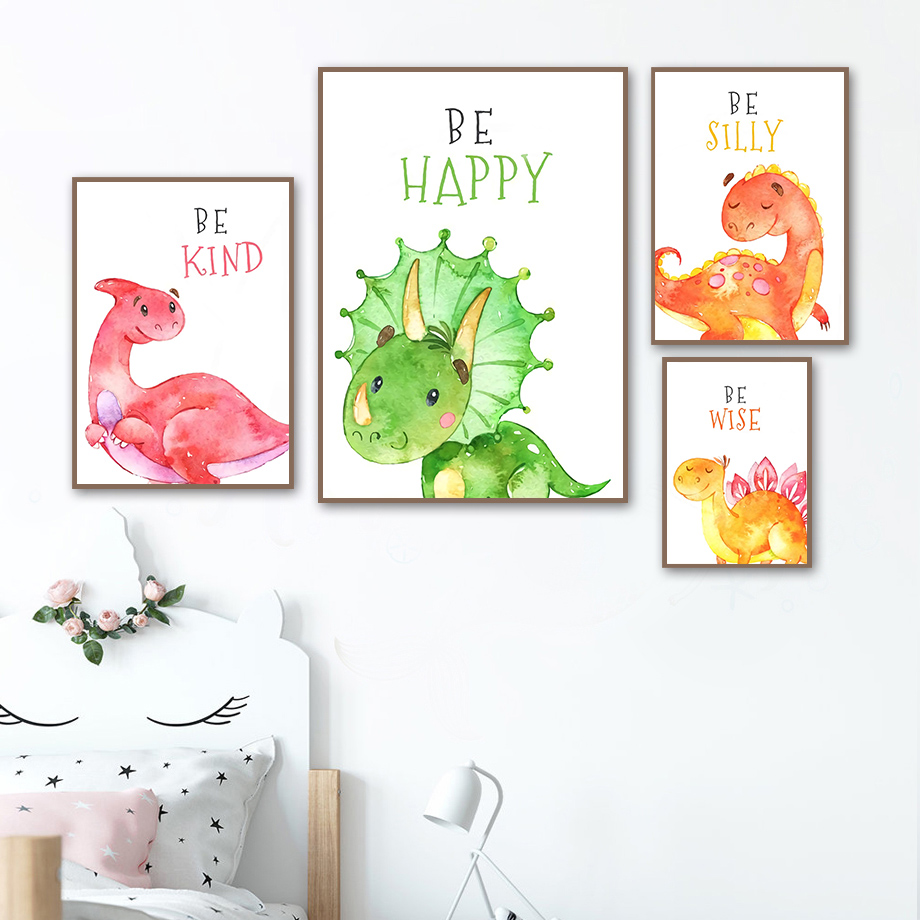 การ์ตูนไดโนเสาร์คําคม Wall Art - Baby Nursery Quotes Wall Art บทวิจารณ์และราคา