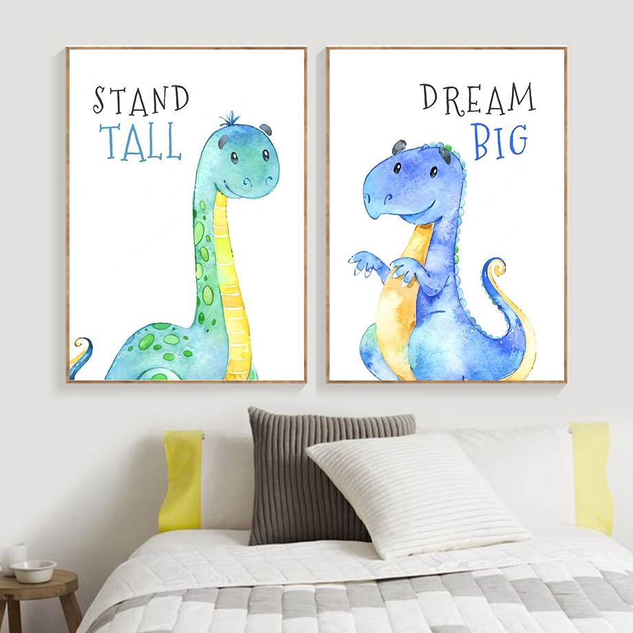 การ์ตูนไดโนเสาร์คําคม Wall Art - Baby Nursery Quotes Wall Art บทวิจารณ์และราคา