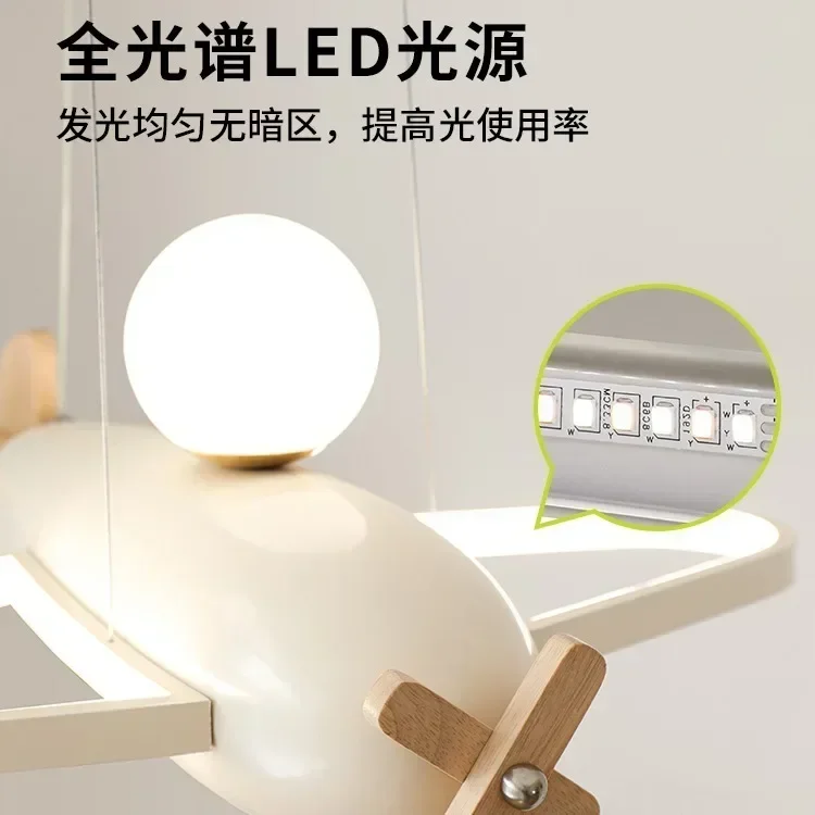 โคมไฟระย้า LED รูปเครื่องบินสี - Baby Nursery Chandelier บทวิจารณ์และราคา