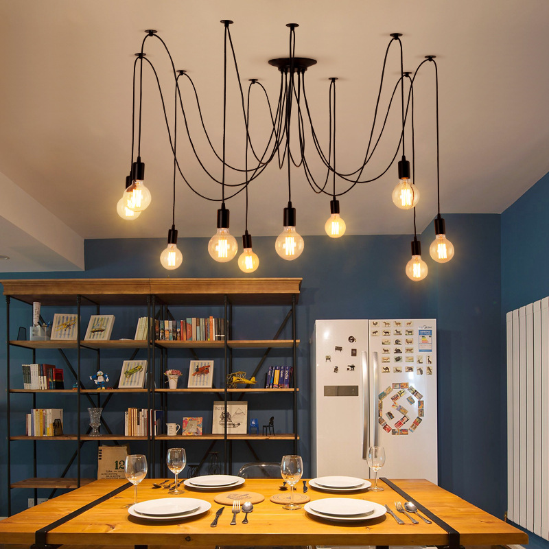 สีสันSpiderโคมไฟโคมระย้าสำหรับ - Baby Nursery Chandelier บทวิจารณ์และราคา