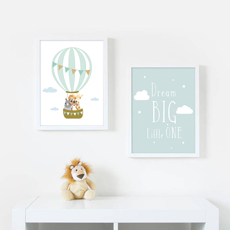 โปสเตอร์ตกแต่งห้องเด็ก ลายบอลล - Baby Nursery Quotes Wall Art บทวิจารณ์และราคา