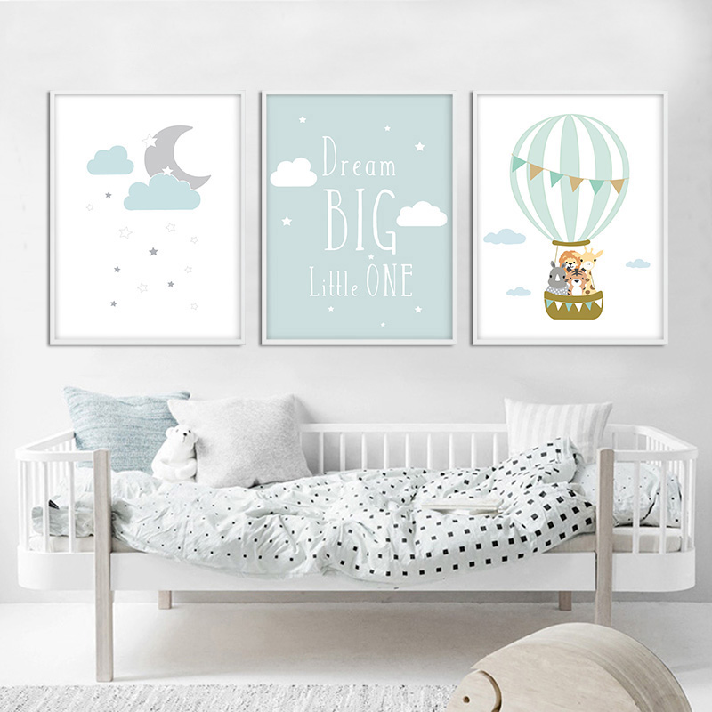โปสเตอร์ตกแต่งห้องเด็ก ลายบอลล - Baby Nursery Quotes Wall Art บทวิจารณ์และราคา