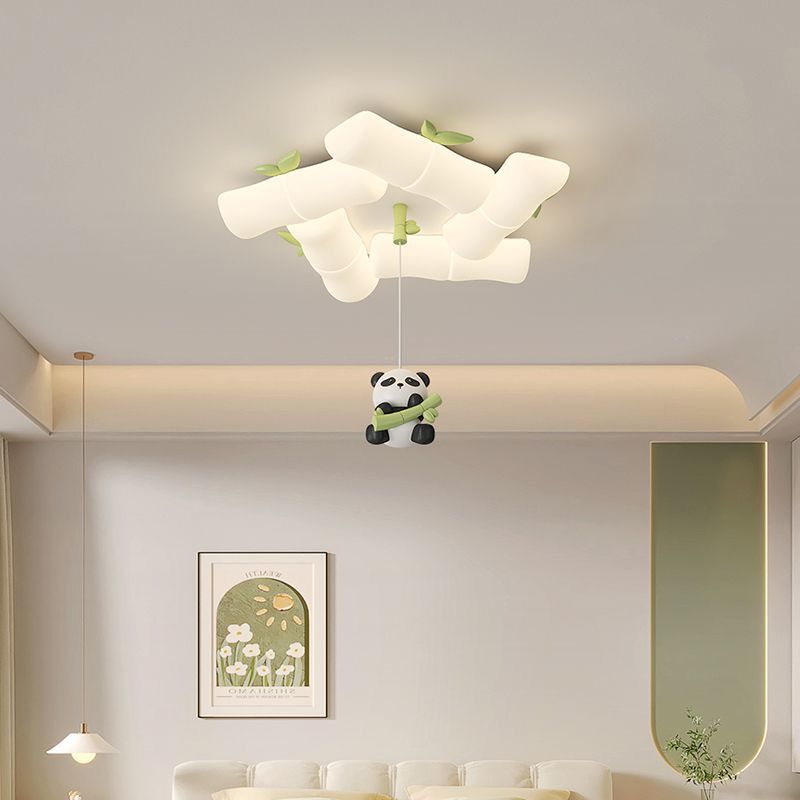 เชิงเทียนไม้ไผ่โคมไฟติดเพดานรู - Baby Nursery Light Fixture บทวิจารณ์และราคา