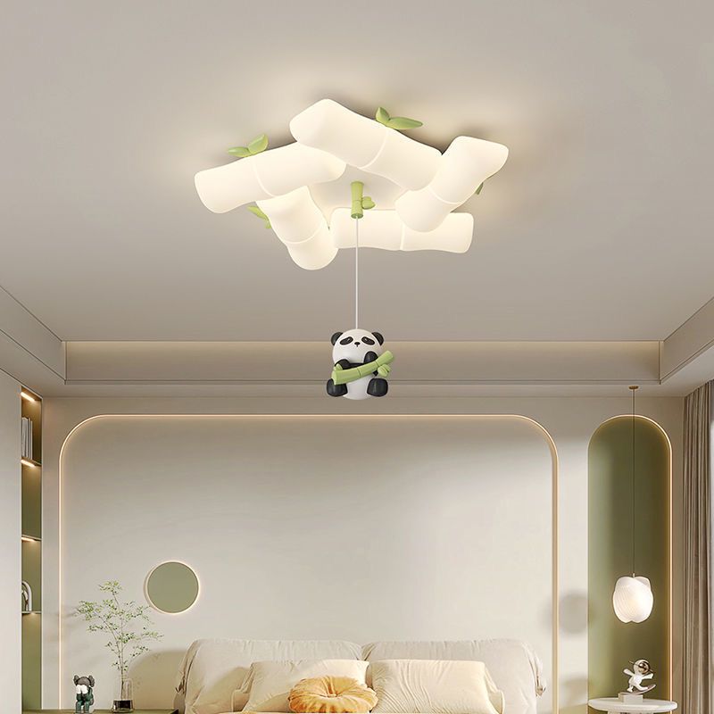 เชิงเทียนไม้ไผ่โคมไฟติดเพดานรู - Baby Nursery Light Fixture บทวิจารณ์และราคา