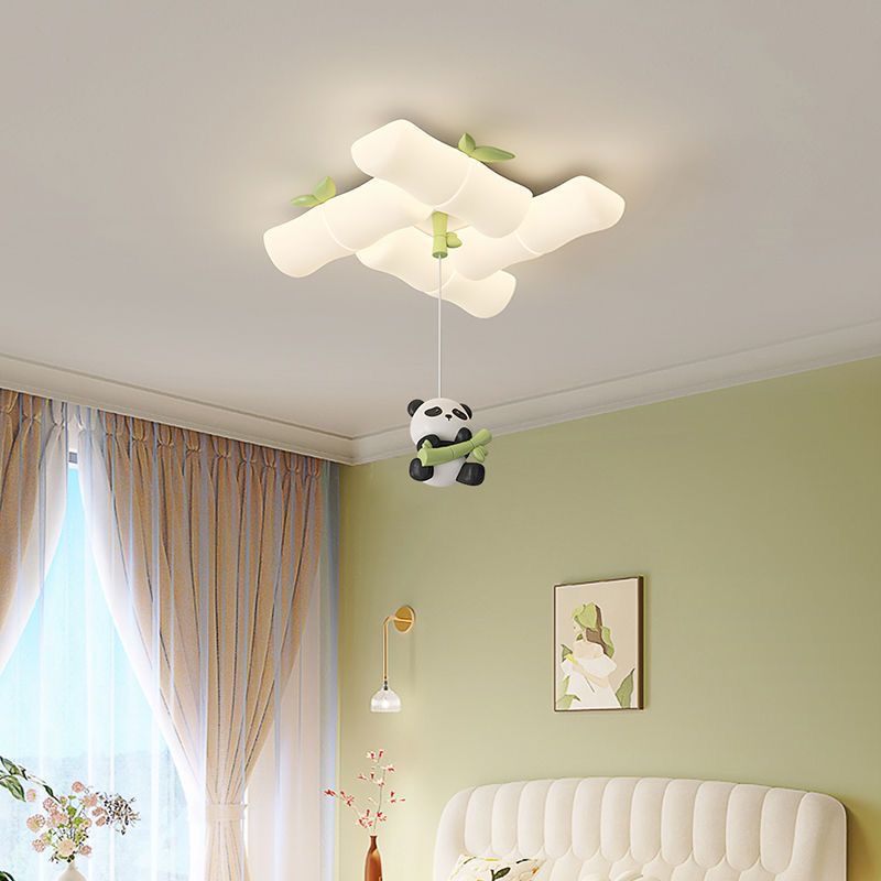 เชิงเทียนไม้ไผ่โคมไฟติดเพดานรู - Baby Nursery Light Fixture บทวิจารณ์และราคา
