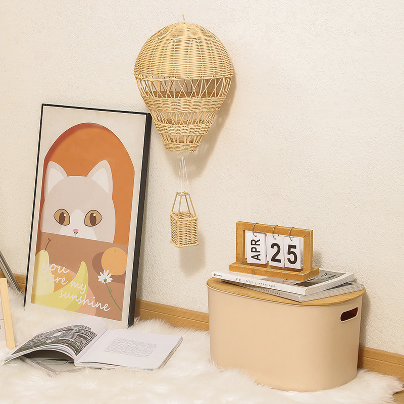 Handmade หวาย Hot Air บอลลูนโค - Baby Nursery Chandelier บทวิจารณ์และราคา