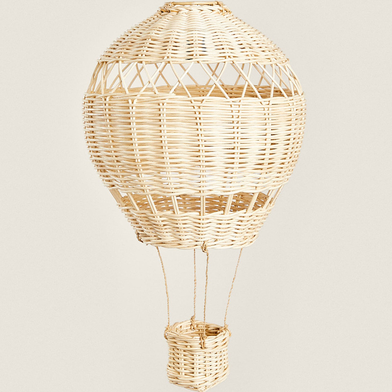 Handmade หวาย Hot Air บอลลูนโค - Baby Nursery Chandelier บทวิจารณ์และราคา