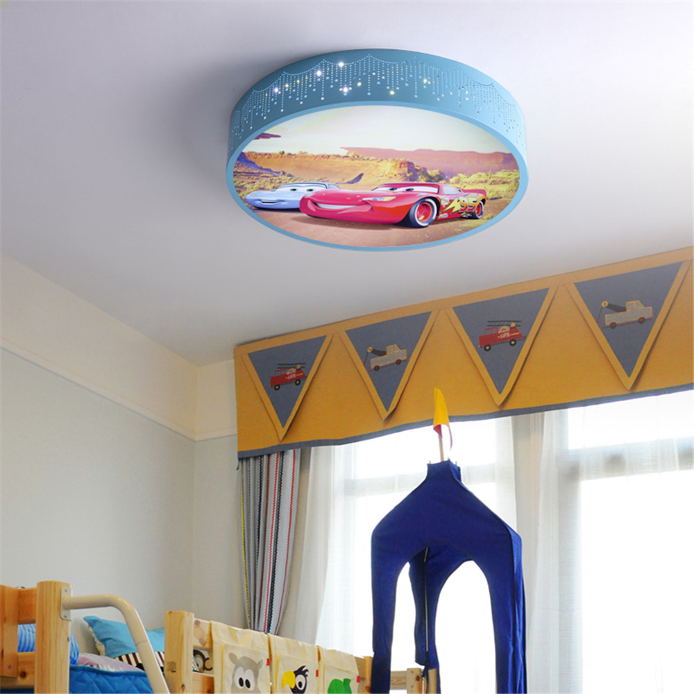 รถการ์ตูนรอบโคมไฟเพดาน LED เปล - Baby Nursery Light Fixture บทวิจารณ์และราคา