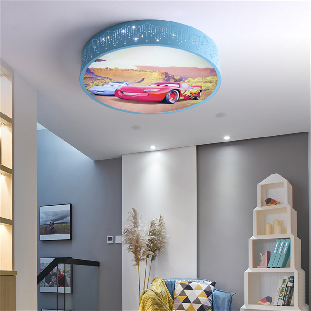 รถการ์ตูนรอบโคมไฟเพดาน LED เปล - Baby Nursery Light Fixture บทวิจารณ์และราคา